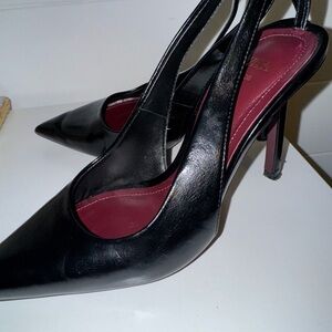 Zara Black Women's Slingback Heels